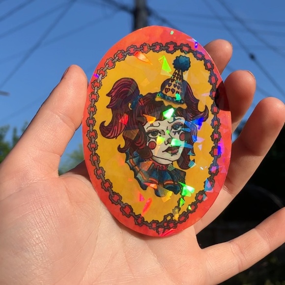 Handmade holographic stickers. 10 pack assorted. - Picture 5 of 8